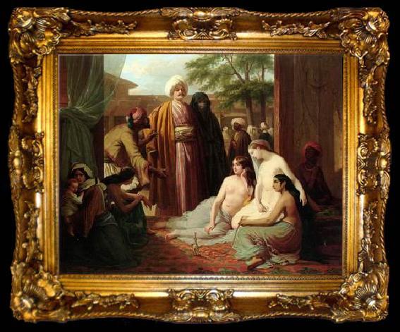 framed  unknow artist Arab or Arabic people and life. Orientalism oil paintings 392, ta009-2
